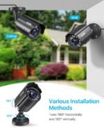 ZOSI 1080P CCTV Camera Outdoor Indoor Hybrid 4 in 1 HD TVI/CVI/AHD/CVBS Home Security Cameras System,Night Vision,Waterproof Metal Housing Bullet Cam For 960H,720P,1080P,5MP,4K analog Surveillance DVR - Image 7