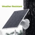 Vicohome 5V Solar Panels for Security Cameras for Bird Feeder 23% Energy Conversion Rate,9.8Ft Cable, USB C & Micro-USB Compatible, Weather Resistant, 360° Adjustable Bracket, for Tapo Eufy Aosu .etc - Image 8