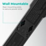 KMC 6-Outlet Surge Protector Power Strip 2-Pack, 900 Joules, 4-Foot Extension Cord, Overload Protection, Black - Image 8