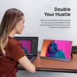 ARZOPA Portable Monitor 15.6'' FHD 1080P - Ultra-Slim Portable Laptop Monitor with Kickstand - IPS Display for PC, MAC, Phone, Xbox, PS5 - USB C & HDMI Connectivity - A1 Gray - Image 5