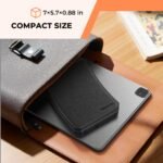 MEETION Ergonomic Foldable Bluetooth Keyboard, Split Compact Portable Keyboard for Business Travel, Ultra-Thin Folding Rechargeable Wireless Keyboards for iOS Android Windows Mac Tablet PC Smartphone - Image 9