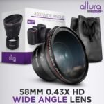 Altura Photo 58MM 0.43x HD Wide Angle Lens with Macro - Attaches to 58MM Filter Thread (Not Camera Body) - DSLR Accessories for Canon Rebel T7, T7i, T8i, T6i, T6s, T6, SL2, SL3, EOS 70D, 77D, 80D, 90D - Image 4