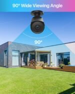 ZOSI 4 Pack 1080p Home Security Cameras with Audio Recording,Built-in Microphone,2MP 1920TVL HD-TVI Outdoor Indoor CCTV Cameras with 120ft IR Night Vision Weatherproof Surveillance Bullet Camera - Image 6