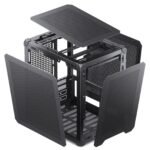 JONSBO C6-ITX Black Mini ITX Handled Mesh PC Case, Simple Compact Desktop Chassis, SP MB mini-ITX/Mini-DTX, ATX Power Bite (L140mm Max.), 170mm Tower Cooler,Tool-Free Open SFF Case, Black - Image 7