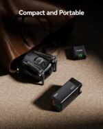 Ruko PD65W USB C Charger, 3-Port GaN Fast Charger Block, Compact Foldable Wall Charger for iPhone 16/15, MacBook Pro/Air, Galaxy S24, Pixel, Drone, Switch and More, Black - Image 7